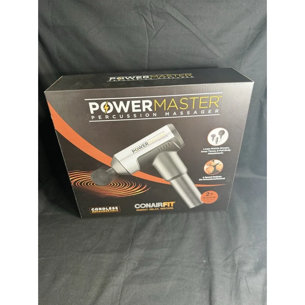 Conairfit  Cordless Rechargeable Power Master Percussion Massager 4Speed Setting